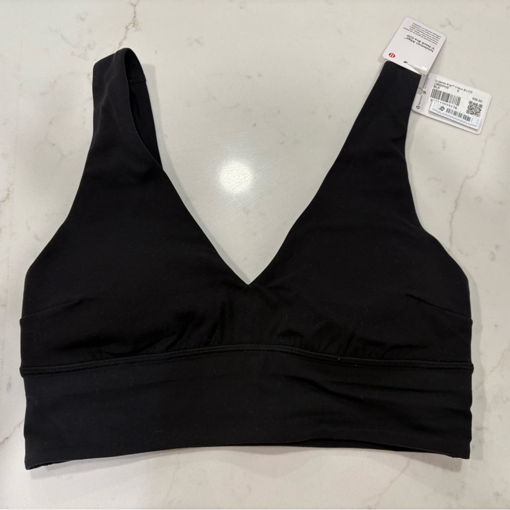 lululemon Align V-Neck Black Bra C/D
